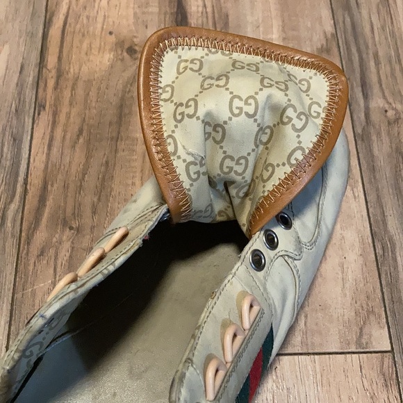 Gucci Classic men’s sneaker LEFT SHOE ONLY Logo GG luxury - Picture 7 of 16